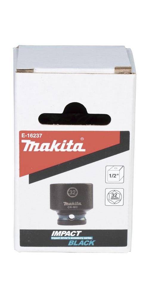 makita Steckschlssel E-16237 Impact Black 1/2Zoll Auen-4kt D.32mm kurz