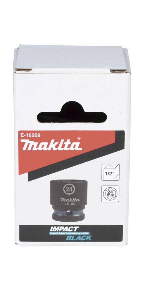 makita Steckschlssel E-16209 Impact Black 1/2Zoll Auen-4kt D.24mm kurz