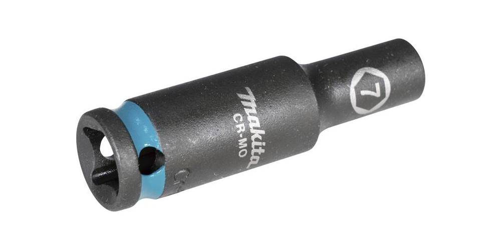makita Steckschlssel E-16243 Impact Black 3/8Zoll Auen-4kt D.7mm lang