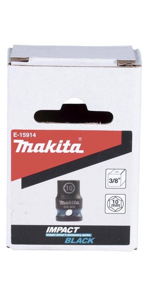 makita Steckschlssel E-15914 Impact Black 3/8Zoll Auen-4kt D.10mm kurz