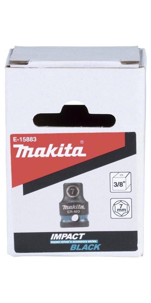 makita Steckschlssel E-15883 Impact Black 3/8Zoll Auen-4kt D.7mm kurz