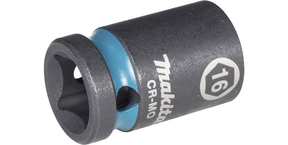 makita Steckschlssel E-16128 Impact Black 1/2Zoll Auen-4kt D.16mm kurz