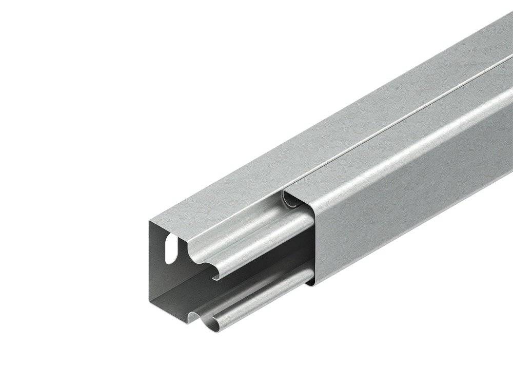 Niedax Leitungsführungskanal ST rws vz LLK 40.040 R 40x40x2000mm RAL9010 hfr