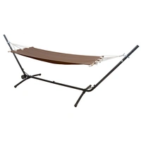 Outdoor Hängematte mit Gestell auf Rollen 335x100 Hängemattengestell Verstellbar Outdoor Hängematte mit Gestell auf Rollen 335x100 Hängemattengestell Verstellbar