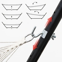 Outdoor Hängematte mit Gestell auf Rollen 335x100 Hängemattengestell Verstellbar Outdoor Hängematte mit Gestell auf Rollen 335x100 Hängemattengestell Verstellbar