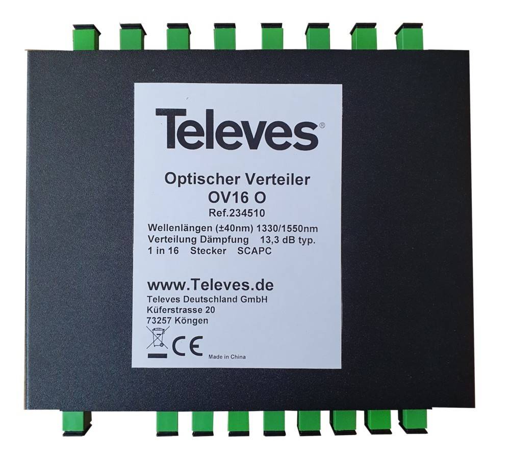 Televes Optischer 16-f. Verteiler OV16 O
