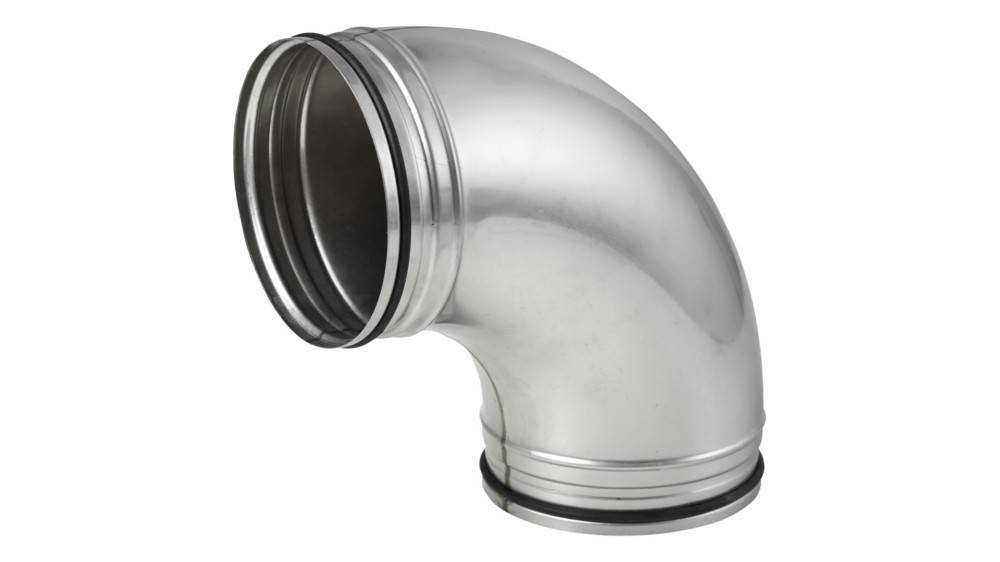 Stiebel Eltron Edelstahlrohrbogen LWF 160-90Grad-VA