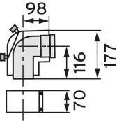Vaillant Revisions-T-Stück 87 Grad 303217