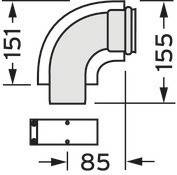 Vaillant Bogen 90 Grad 303808