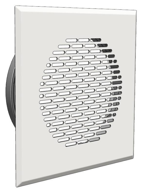 Glen Dimplex SEE Ventil Design Stripes DV 125 QW Stripes