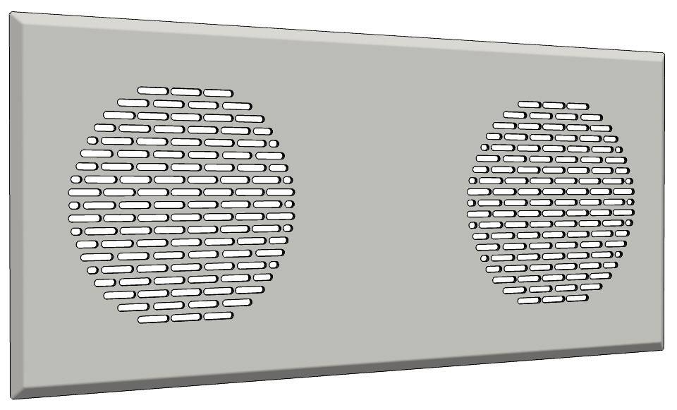 Glen Dimplex SEE Ventildoppelgitter DVG DW Stripes