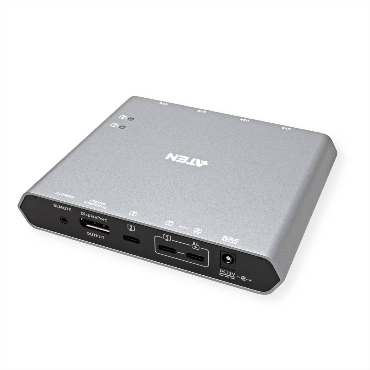 ATEN US3311 2-Port USB-C 4K DisplayPort KVM Dock