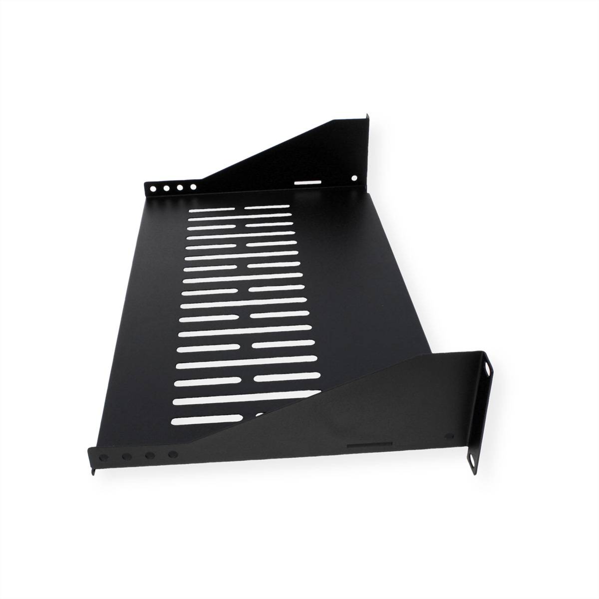 VALUE 19-Zoll-Geräteträger, 485 x 250mm, 2HE, max. 15kg, schwarz