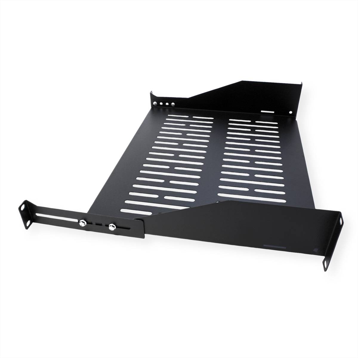 VALUE 19-Zoll-Geräteträger, 485 x 350mm, 2HE, max. 25kg, schwarz