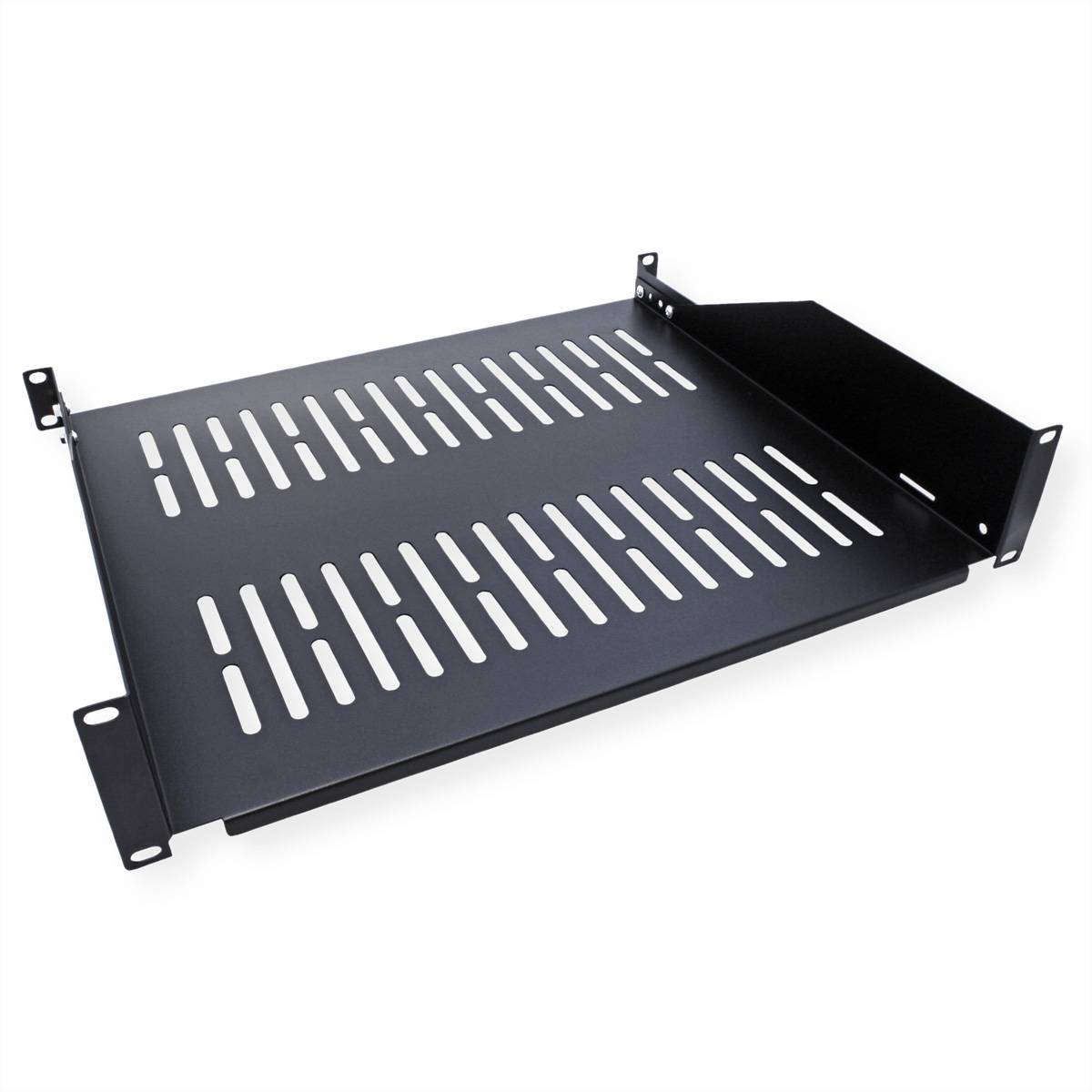 VALUE 19-Zoll-Geräteträger, 485 x 400mm, 2HE, max. 25kg, schwarz