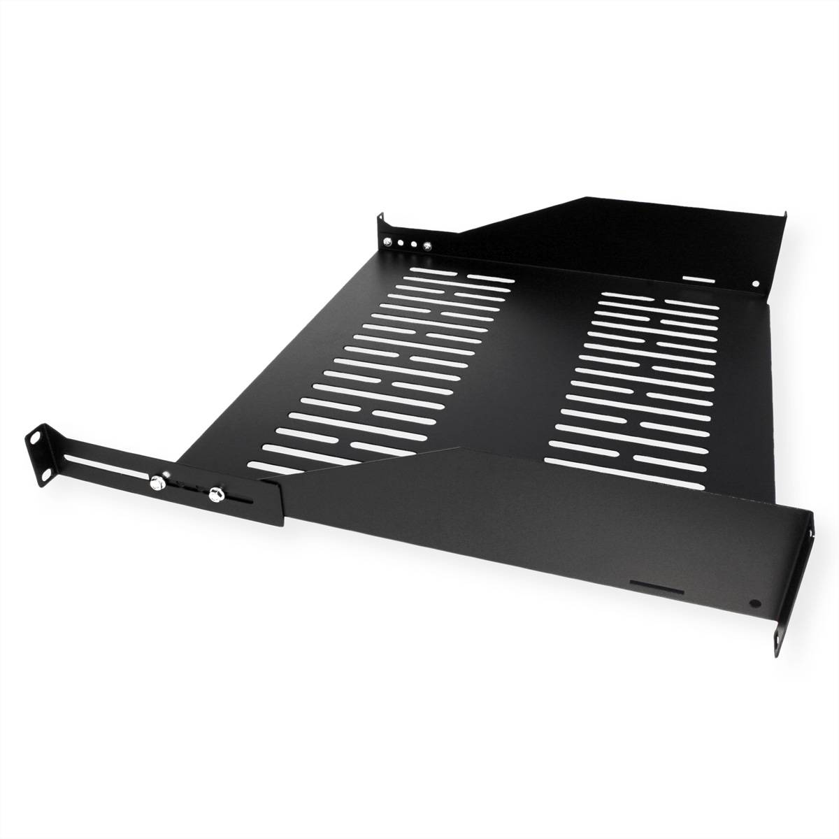 VALUE 19-Zoll-Geräteträger, 485 x 400mm, 2HE, max. 25kg, schwarz