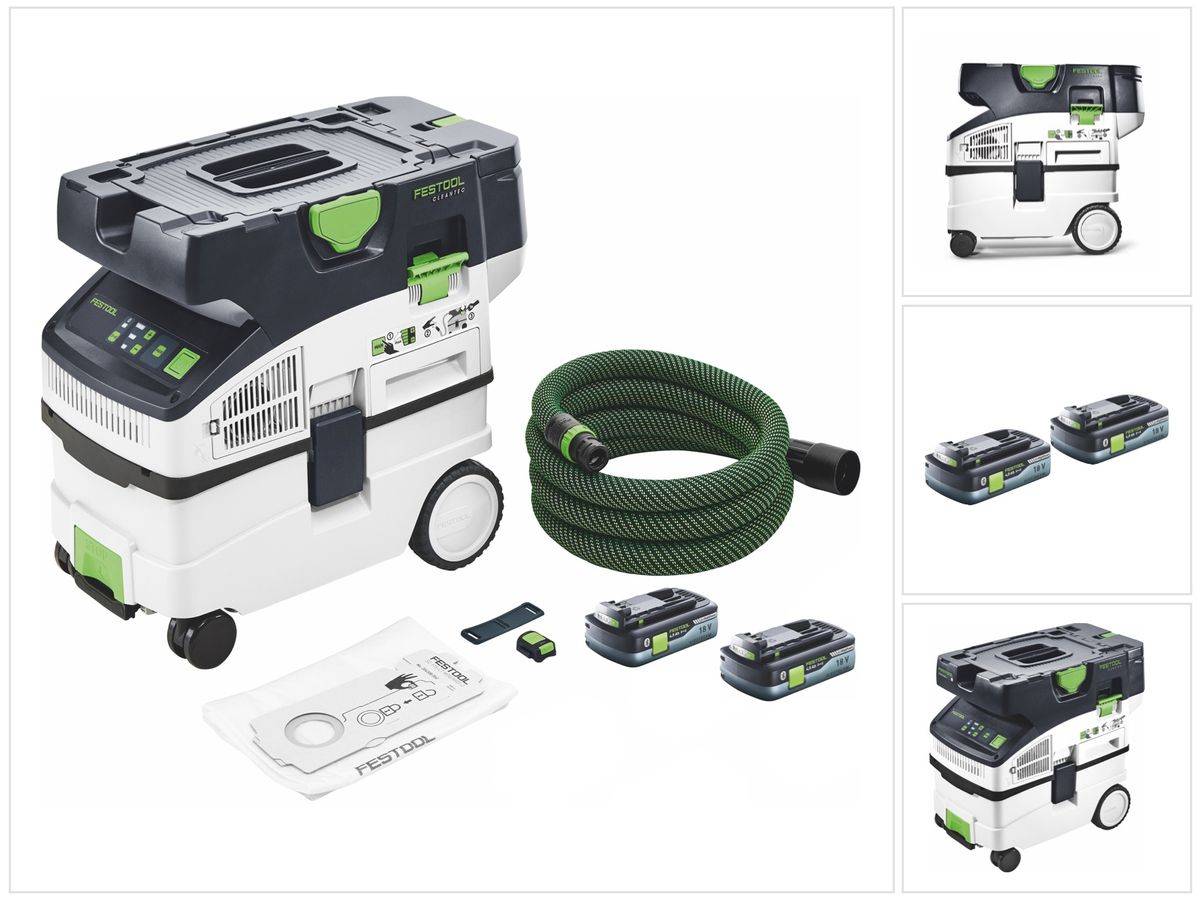 Festool CTMC MIDI Akku Absaugmobil 36 V ( 2x 18 V ) Staubkl. M + 2x Akku 4,0 Ah - ohne Ladegerät