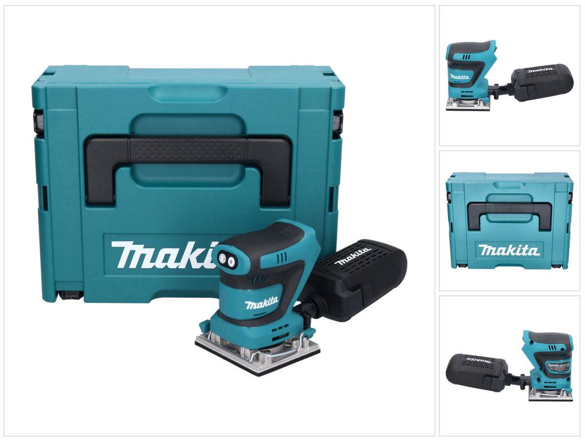 Makita DBO 482 ZJ Akku Schwingschleifer 18 V 112 x 102 mm + Makpac - ohne Akku, ohne Ladegerät