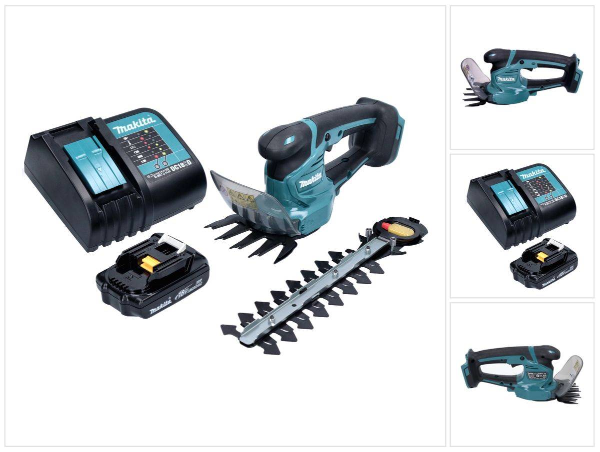 Makita DUM 111 SYX Akku Grasschere Strauchschere 18 V + 1x Akku 1,5 Ah + Ladegerät