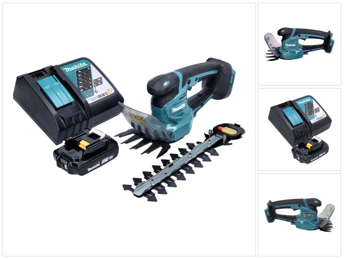 Makita DUM 111 RA1X Akku Grasschere Strauchschere 18 V + 1x Akku 2,0 Ah + Ladegerät