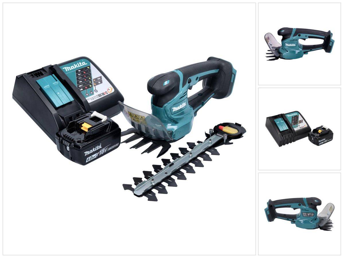Makita DUM 111 RG1X Akku Grasschere Strauchschere 18 V + 1x Akku 6,0 Ah + Ladegerät