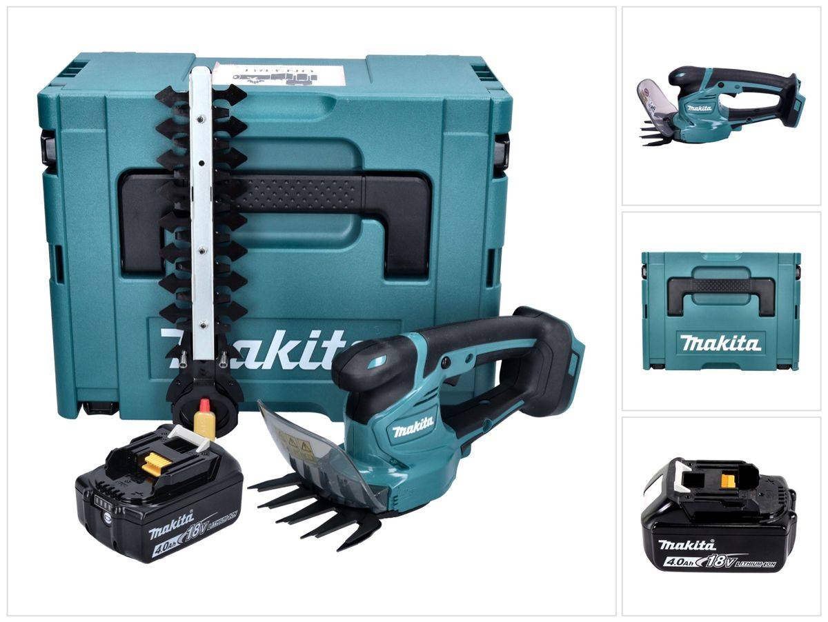 Makita DUM 111 M1XJ Akku Grasschere Strauchschere 18 V + 1x Akku 4,0 Ah + Makpac - ohne Ladegerät