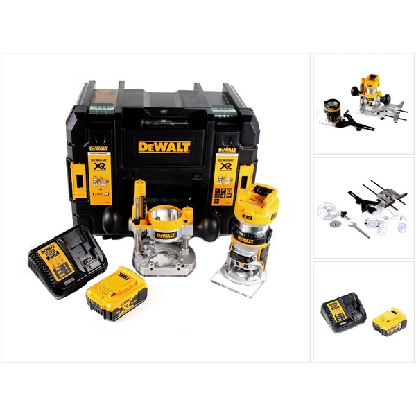 DeWalt DCW 604 P1 Akku Kombifräse 18V 55mm + 1x Akku 5,0Ah + Ladegerät + TSTAK DeWalt DCW 604 P1 Akku Kombifräse 18V 55mm + 1x Akku 5,0Ah + Ladegerät + TSTAK