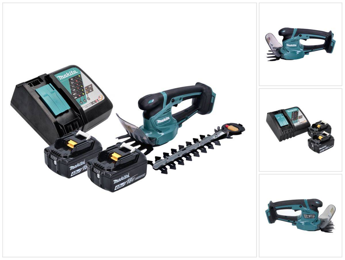 Makita DUM 111 RMX Akku Grasschere Strauchschere 18 V + 2x Akku 4,0 Ah + Ladegerät