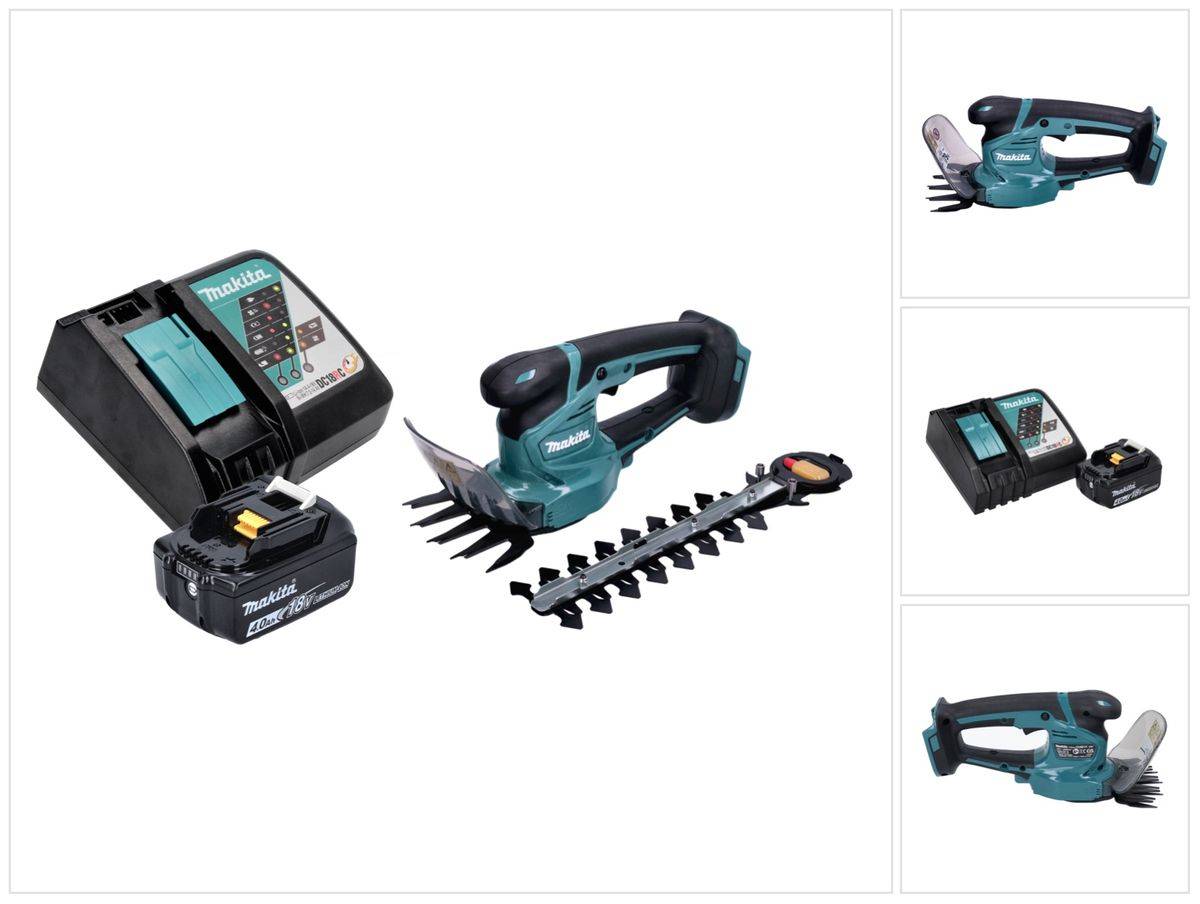 Makita DUM 111 RM1X Akku Grasschere Strauchschere 18 V + 1x Akku 4,0 Ah + Ladegerät