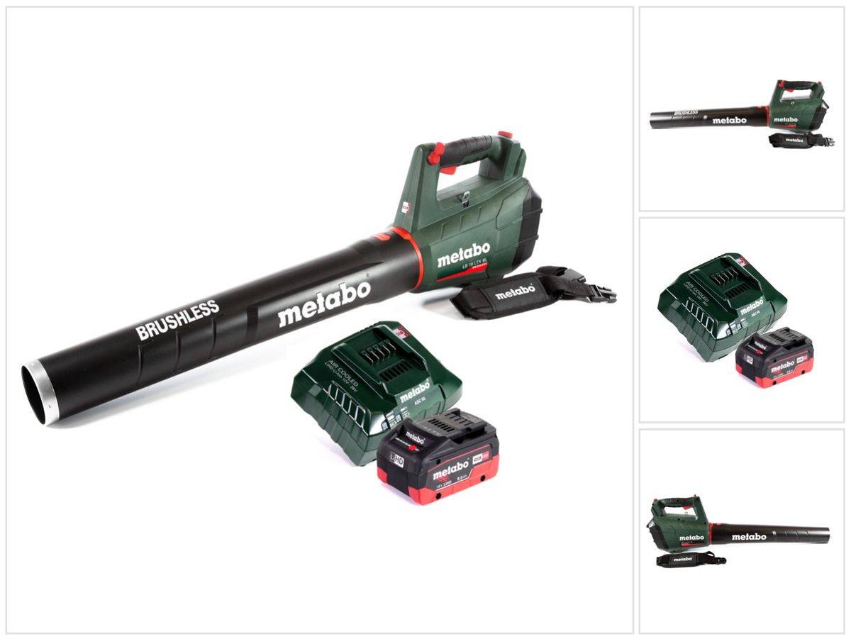 Metabo LB 18 LTX BL Akku Laubbläser 18 V Brushless + 1x Akku 8,0 Ah + Ladegerät