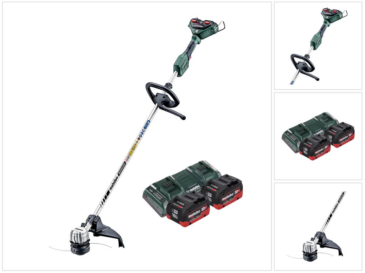 Metabo FSD 36-18 LTX BL 40 Akku Freischneider 36 V ( 2x 18 V ) Rundgriff Brushless + 2x Akku 10,0 Ah + Doppel Ladegerät