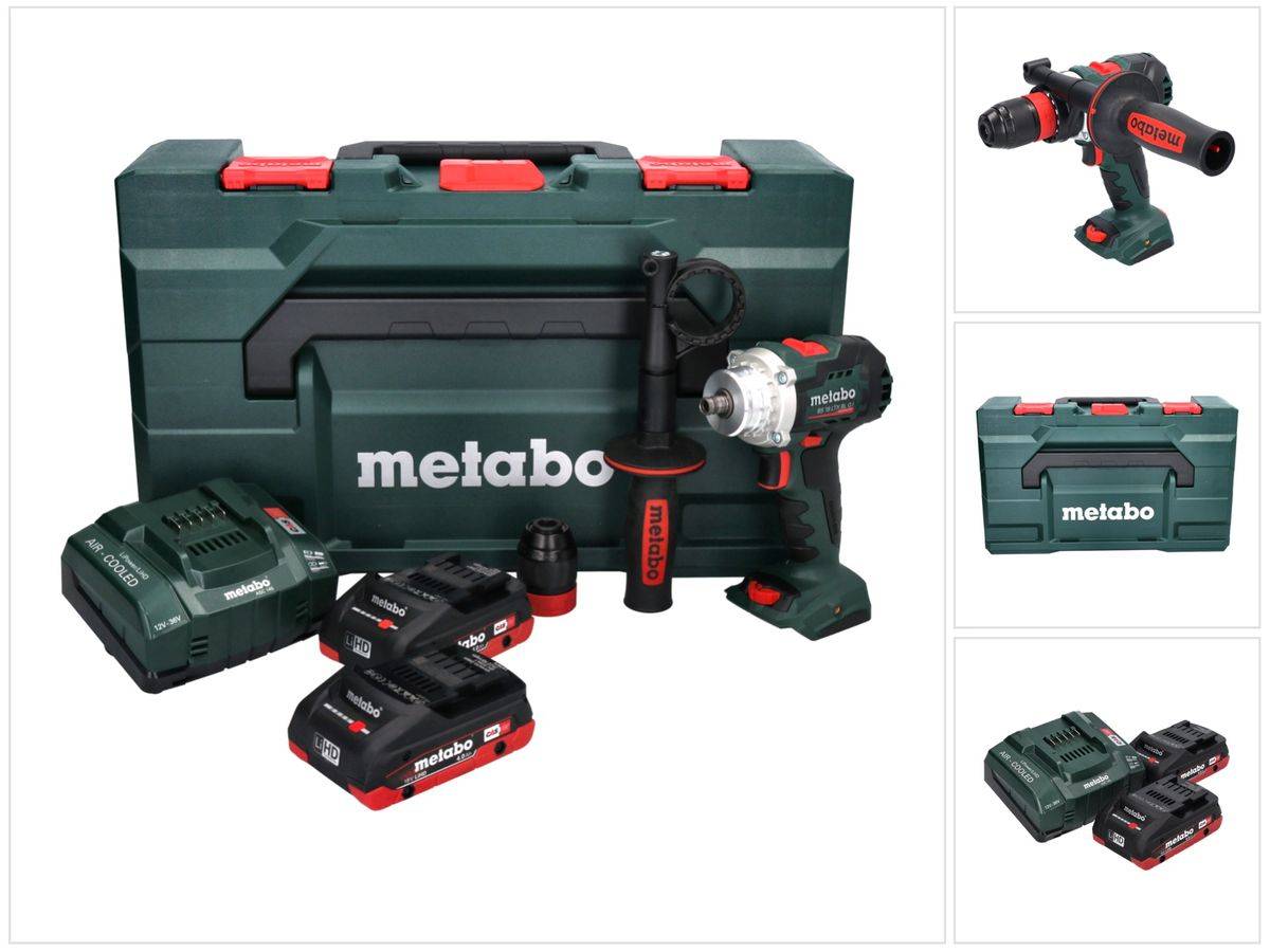 Metabo BS 18 LTX BL Q I Akku Bohrschrauber 18 V 130 Nm Brushless + 2x Akku 4,0 Ah + Ladegerät + metaBOX
