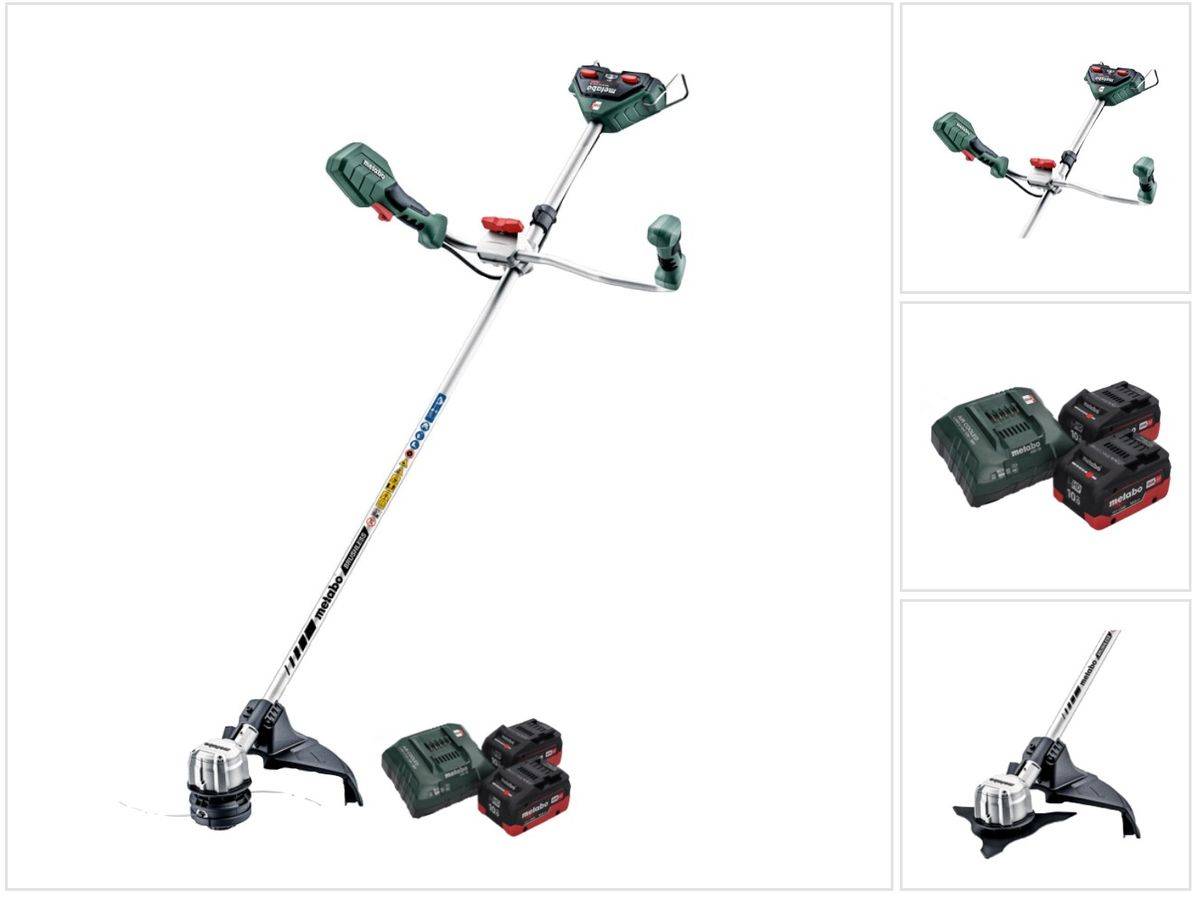 Metabo FSB 36-18 LTX BL 40 Akku Freischneider 36 V ( 2x 18 V ) Zweihandgriff Brushless + 2x Akku 10,0 Ah + Ladegerät