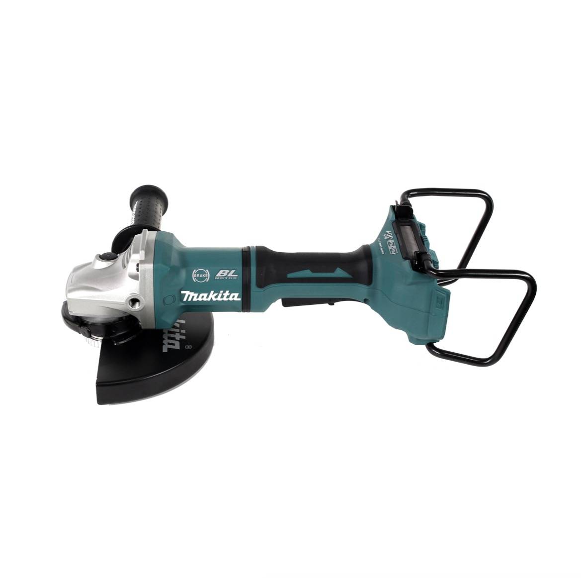 Makita DGA 900 M4KX2 Akku Winkelschleifer 36V ( 2x18V ) 230mm Brushless + 4x Akku 4,0Ah + Ezynut + Koffer - ohne Ladegerät