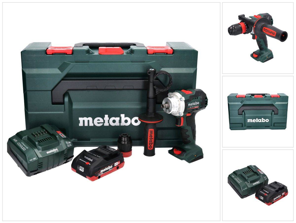 Metabo BS 18 LTX BL Q I Akku Bohrschrauber 18 V 130 Nm Brushless + 1x Akku 4,0 Ah + Ladegerät + metaBOX