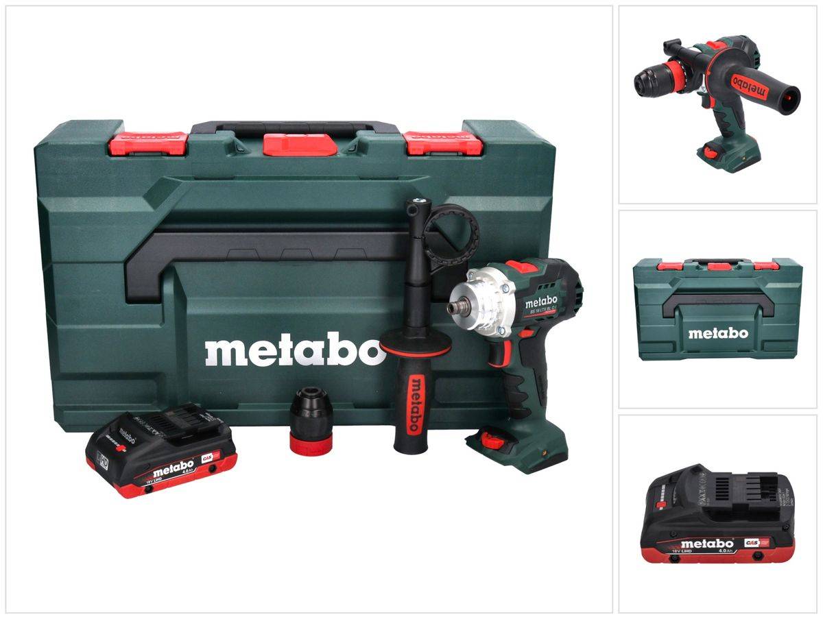 Metabo BS 18 LTX BL Q I Akku Bohrschrauber 18 V 130 Nm Brushless + 1x Akku 4,0 Ah + metaBOX - ohne Ladegerät