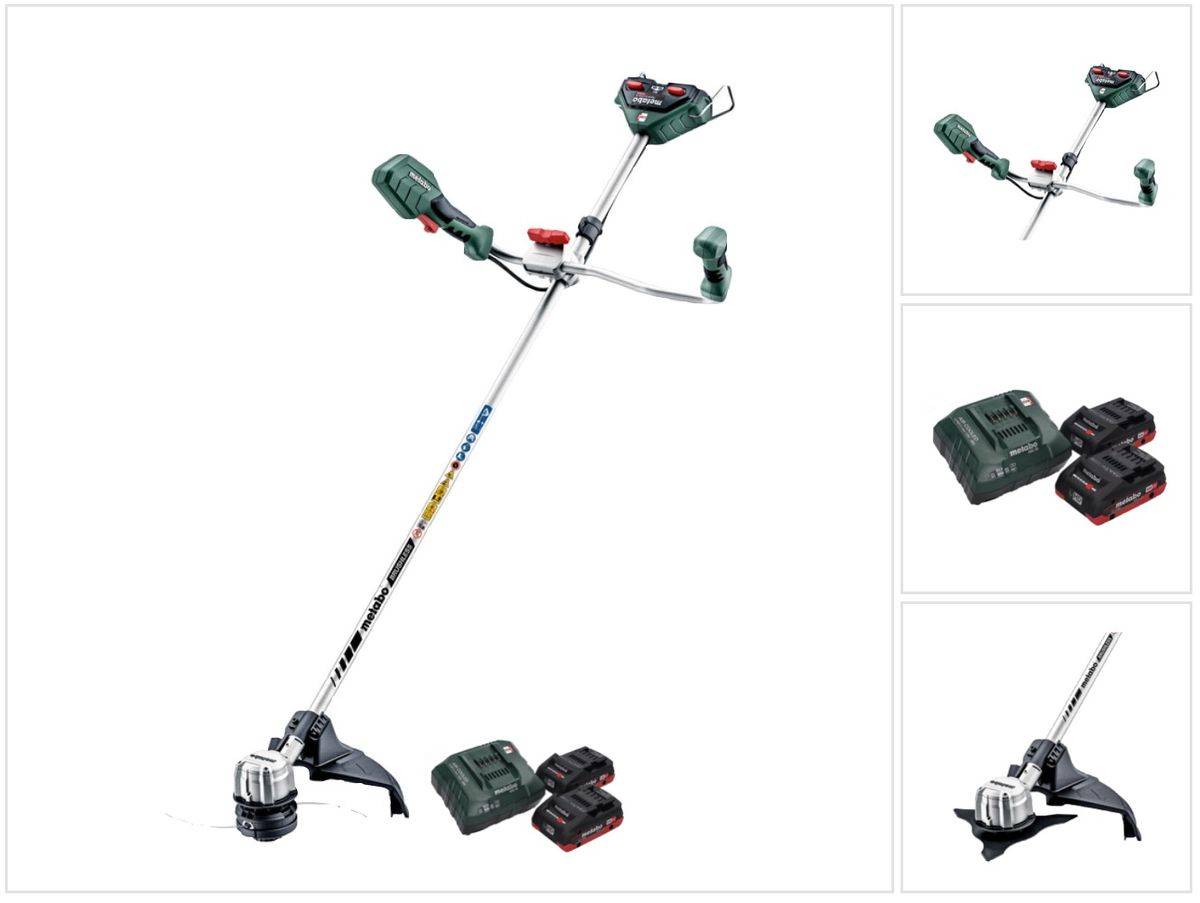 Metabo FSB 36-18 LTX BL 40 Akku Freischneider 36 V ( 2x 18 V ) Zweihandgriff Brushless + 2x Akku 4,0 Ah + Ladegerät