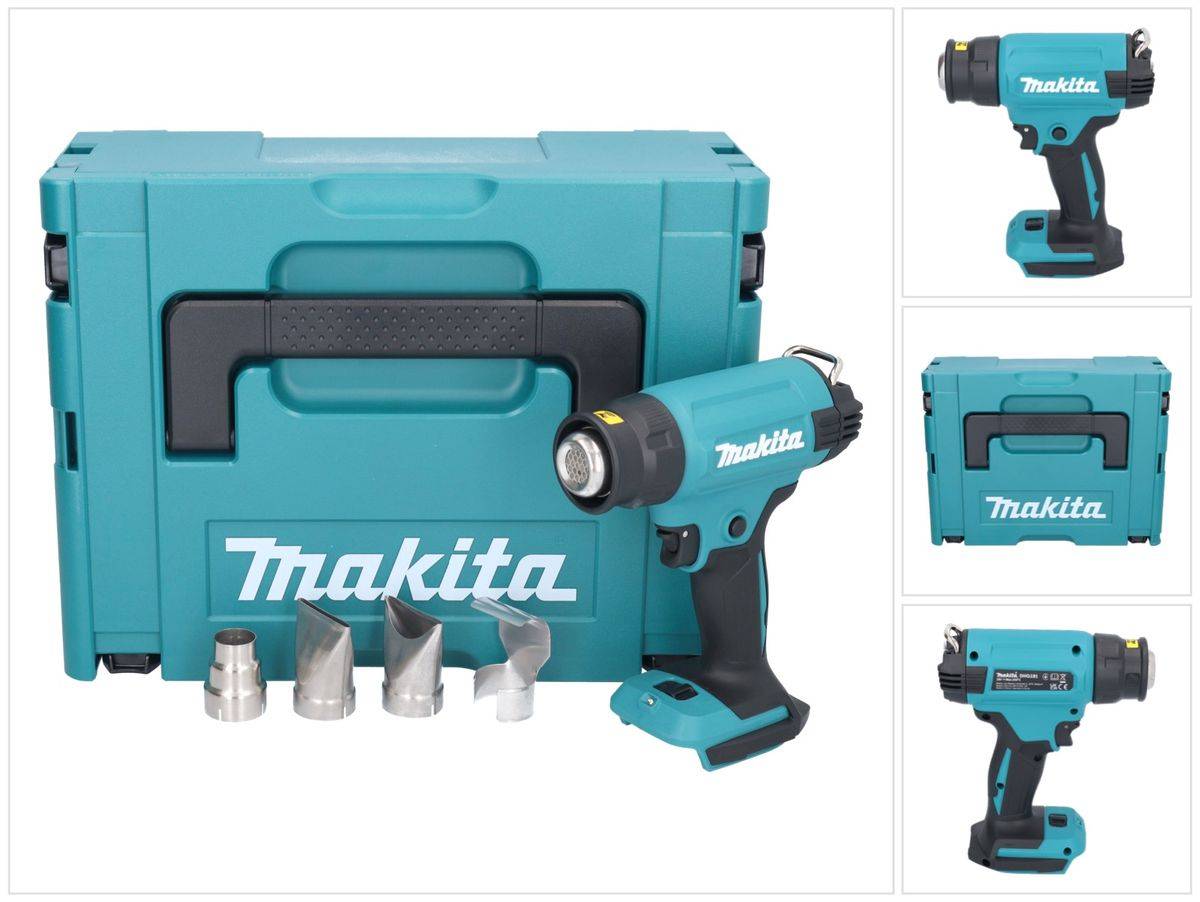 Makita DHG 181 ZJ Akku Heißluftgebläse 18 V 150 - 550°C + Makpac - ohne Akku, ohne Ladegerät