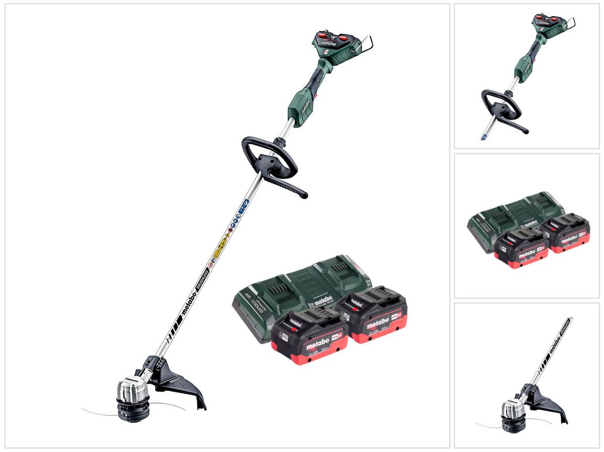 Metabo FSD 36-18 LTX BL 40 Akku Freischneider 36 V ( 2x 18 V ) Rundgriff Brushless + 2x Akku 8,0 Ah + Doppel Ladegerät