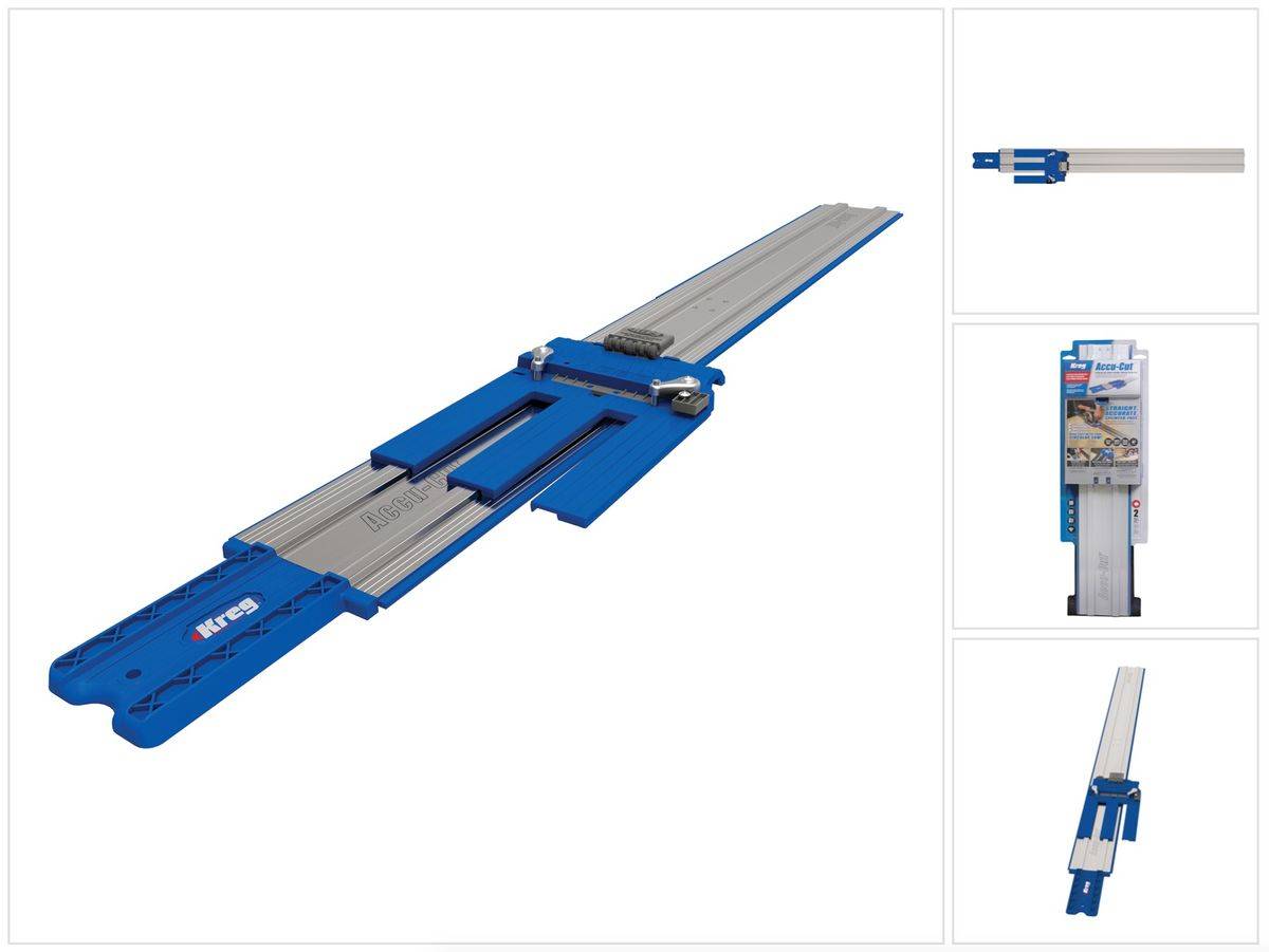 KREG Führungsschiene Akku-Cut für Handkreissägen ( KMA2700 ) mit Anschlag, Skala und Präzisionsschieber