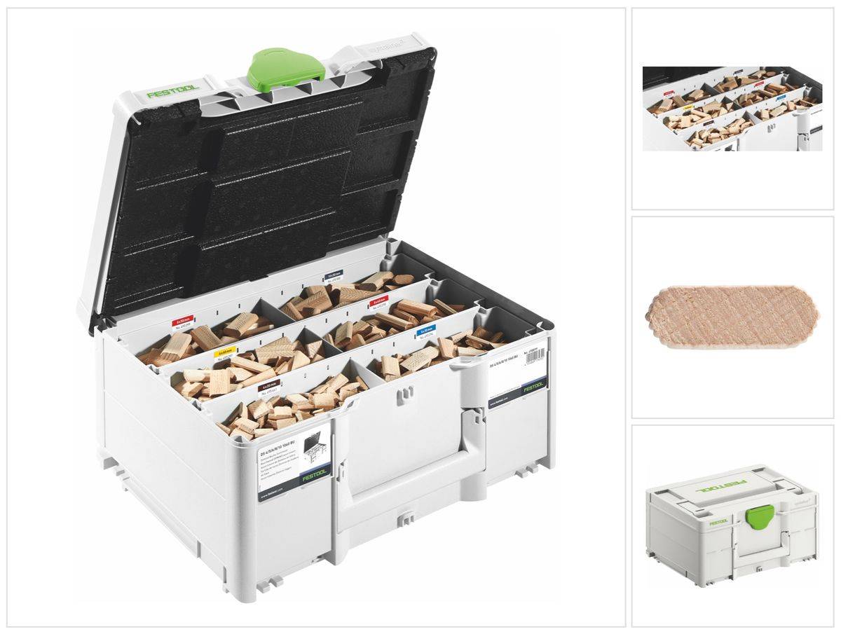 Festool DS 4 / 5 / 6 / 8 / 10 1060 BU DOMINO Dübel Buche Sortiment ( 576794 ) - Nachfolger von 498899