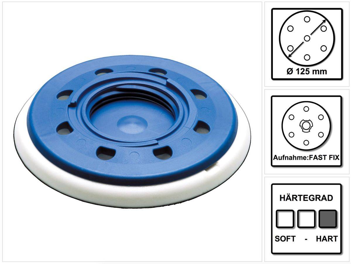 Festool Schleifteller ST-STF D125/8 FX-H FastFix 125 mm hart ( 492127 )