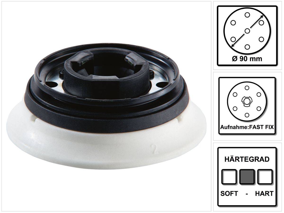 Festool Schleifteller ST-STF D90/7 FX-W-HT FastFix 90 mm weicher Härtegrad ( 496804 )