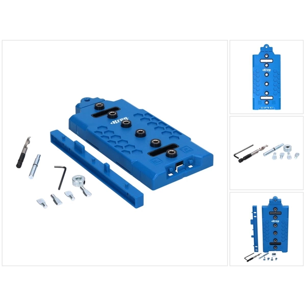 Kreg LR32 Lochreihen Bohrschablone 32 mm blau + 5 mm Bohrer ( KMA3232-INT ) Kreg LR32 Lochreihen Bohrschablone 32 mm blau + 5 mm Bohrer ( KMA3232-INT )