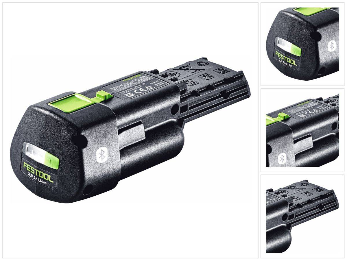 Festool BP 18 Li 3,0 Ergo I Akku 18 V 3,0 Ah / 3000 mAh Li-Ion ( 577704 ) mit Ladestandanzeige
