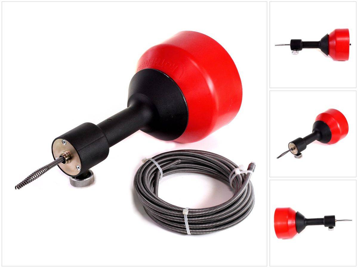 Rothenberger ROSPIMATIC CL Reinigungsgerät Rohrreiniger Set + 1 x Zusatzspirale ( 1000002299 )