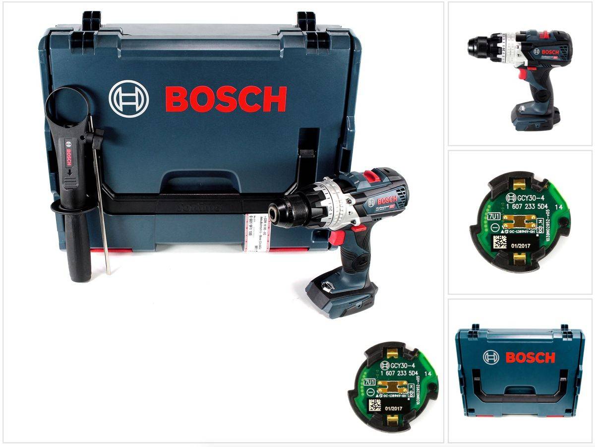 Bosch GSB 18V-85 C Akku Schlagbohrschrauber 18V 85Nm 1/2" Brushless + Connectivity Modul + L-Boxx ( 06019G0302 ) - ohne Akku, ohne Ladegerät