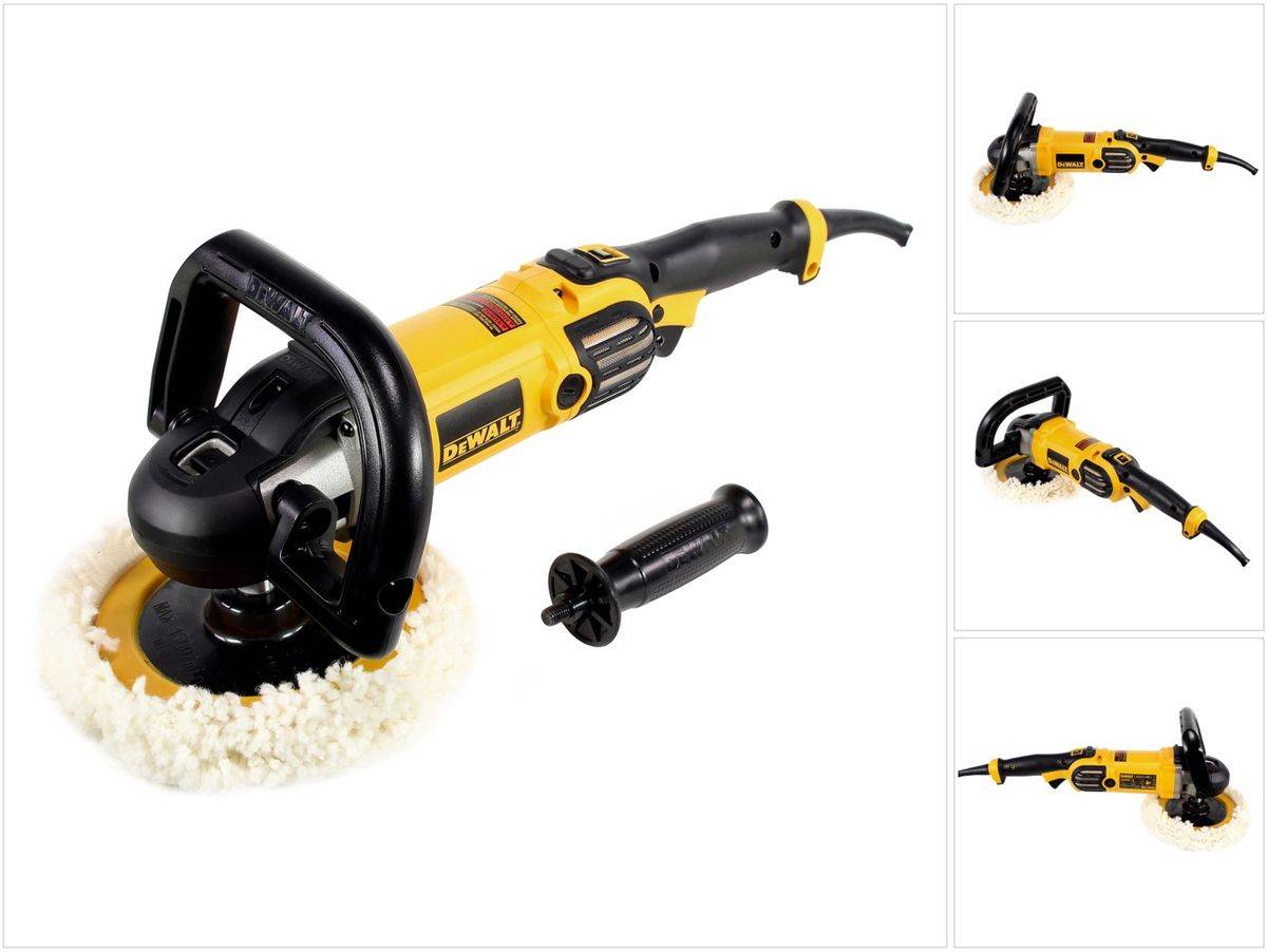 DeWalt DWP 849 X - QS 1250 W Poliermaschine Winkel Polierer Rotationsschleifer 150 - 180 mm