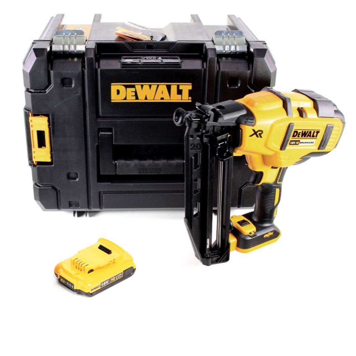 DeWalt DCN 660 NT Akku Nagler 18V 32 - 63mm Brushless + 1x Akku 2,0Ah + Koffer - ohne Ladegerät