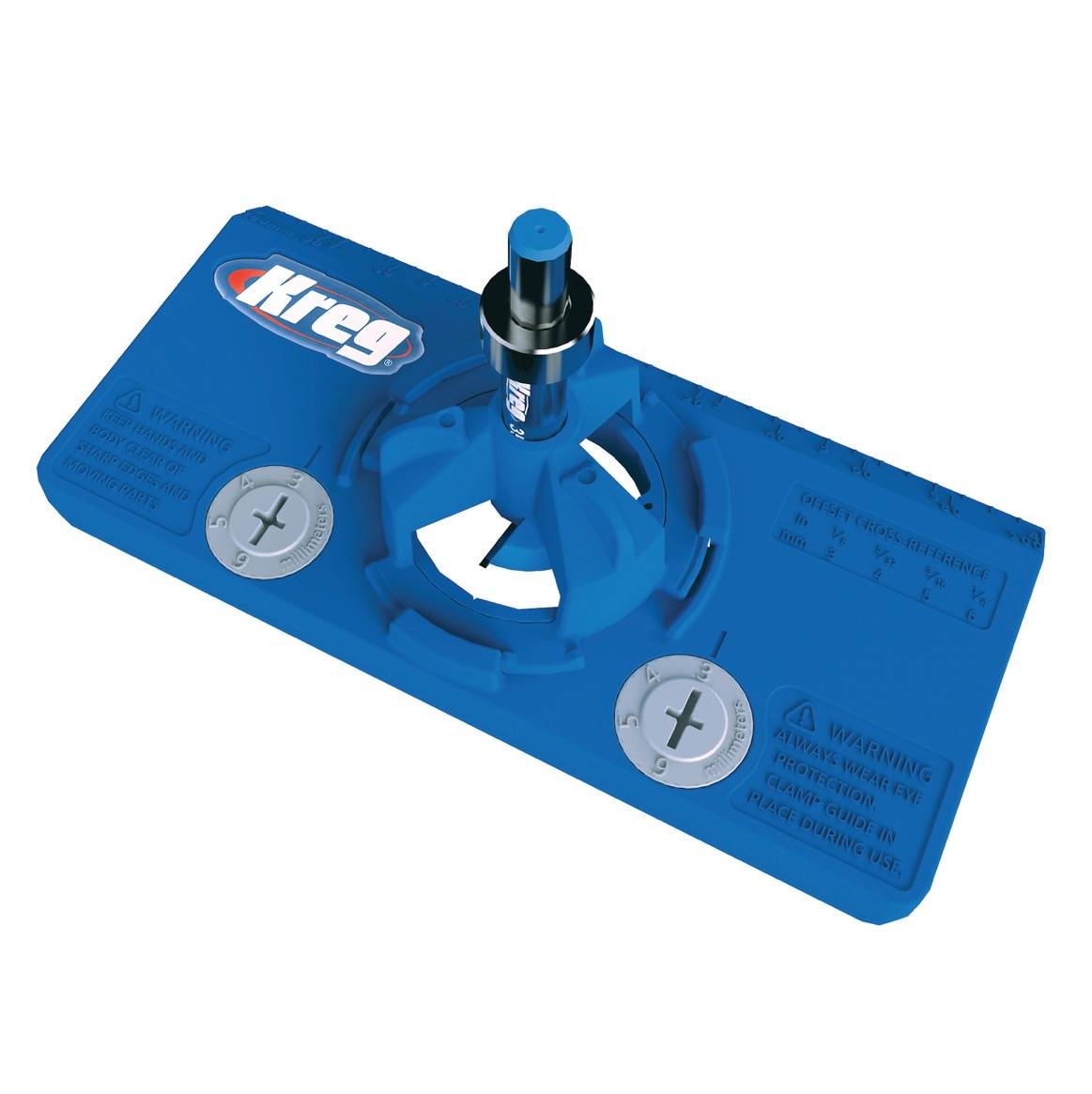 KREG Concealed Hinge Jig Bohrschablone für Topfscharniere Ø 35 mm ( KHI-HINGE ) für Möbelbau und Schranktüren